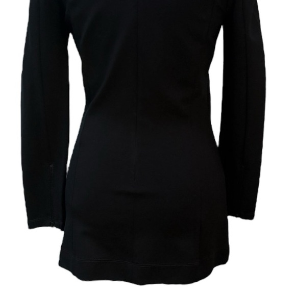 Theory Crepe Tunic Top with Hidden Zipper Sleeves | S - Picture 7 of 13